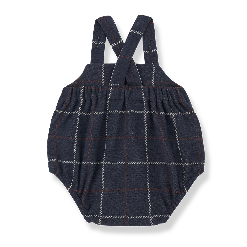 1+ In The Family Dark Blue Boris Romper - Image 2