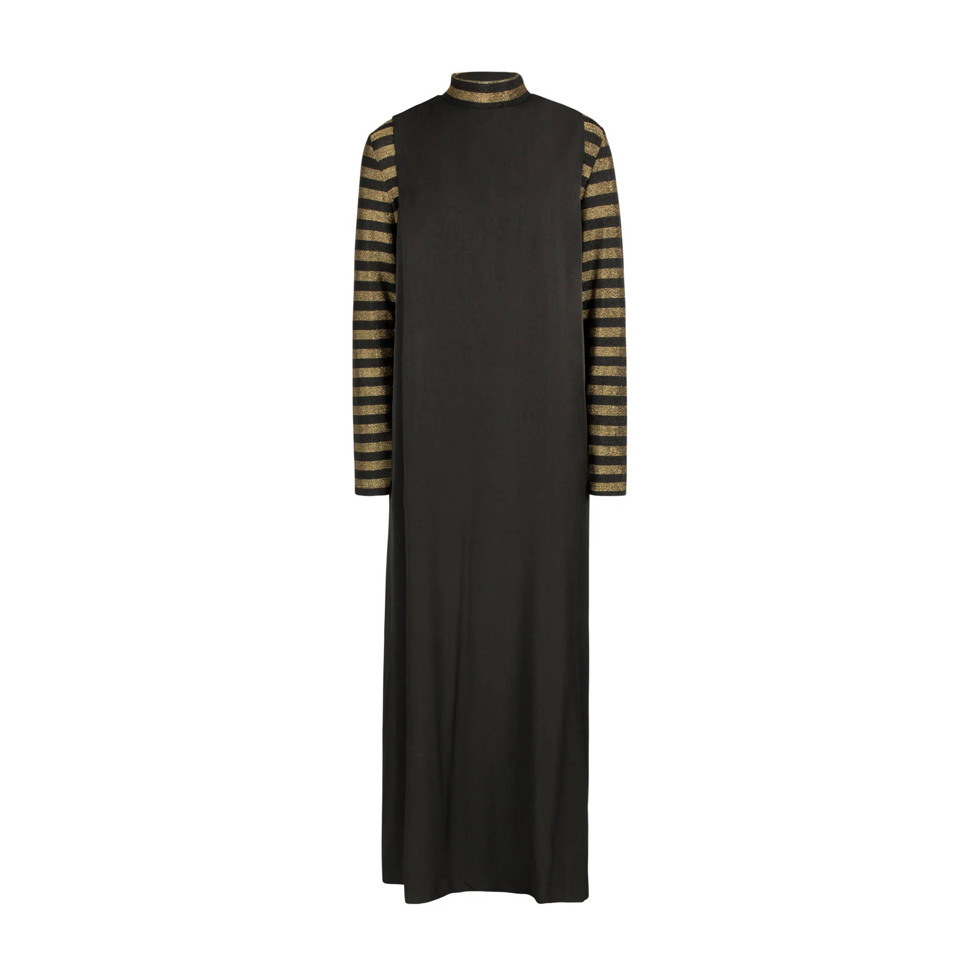 Poet Aria Mockneck Black And Gold Stripe - Image 3