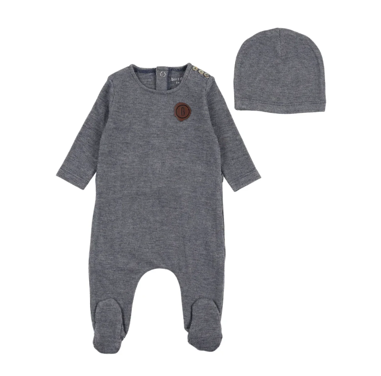Bee and Dee Captain Blue Snuggle Soft Footie/Beanie