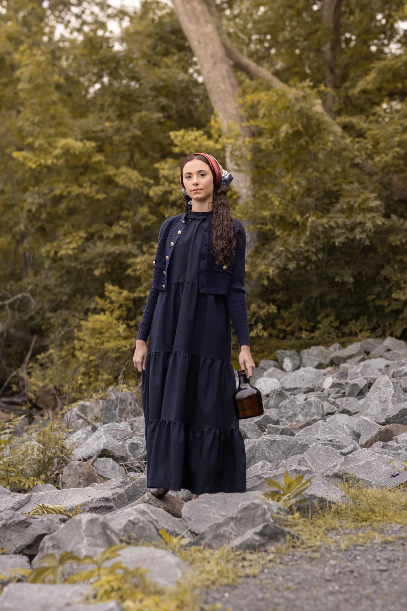 Poet Dahlia Navy Knit Cardigan Knit (3 Navy)