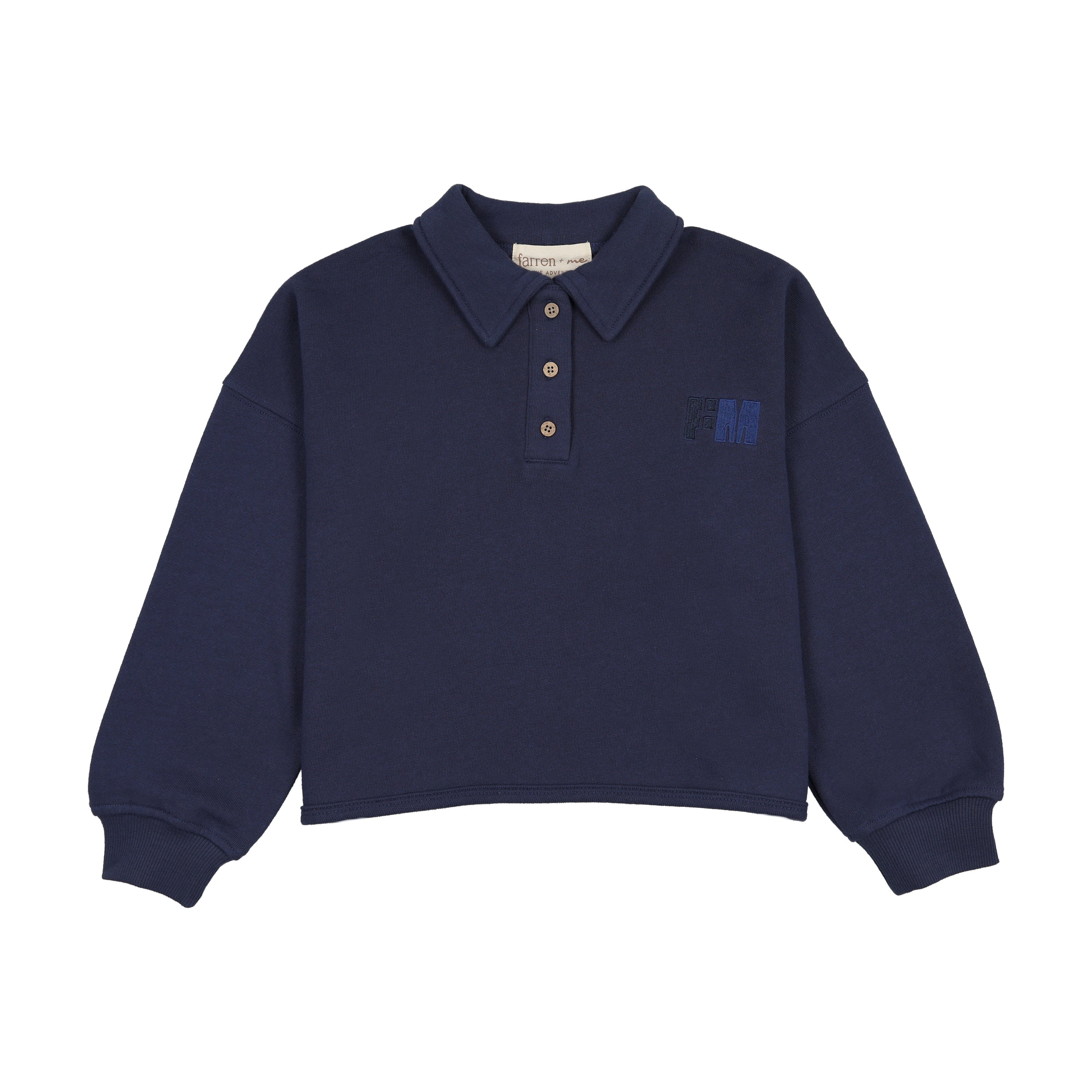 Farren And Me Washed Blue Swing Polo (Faw25-07)