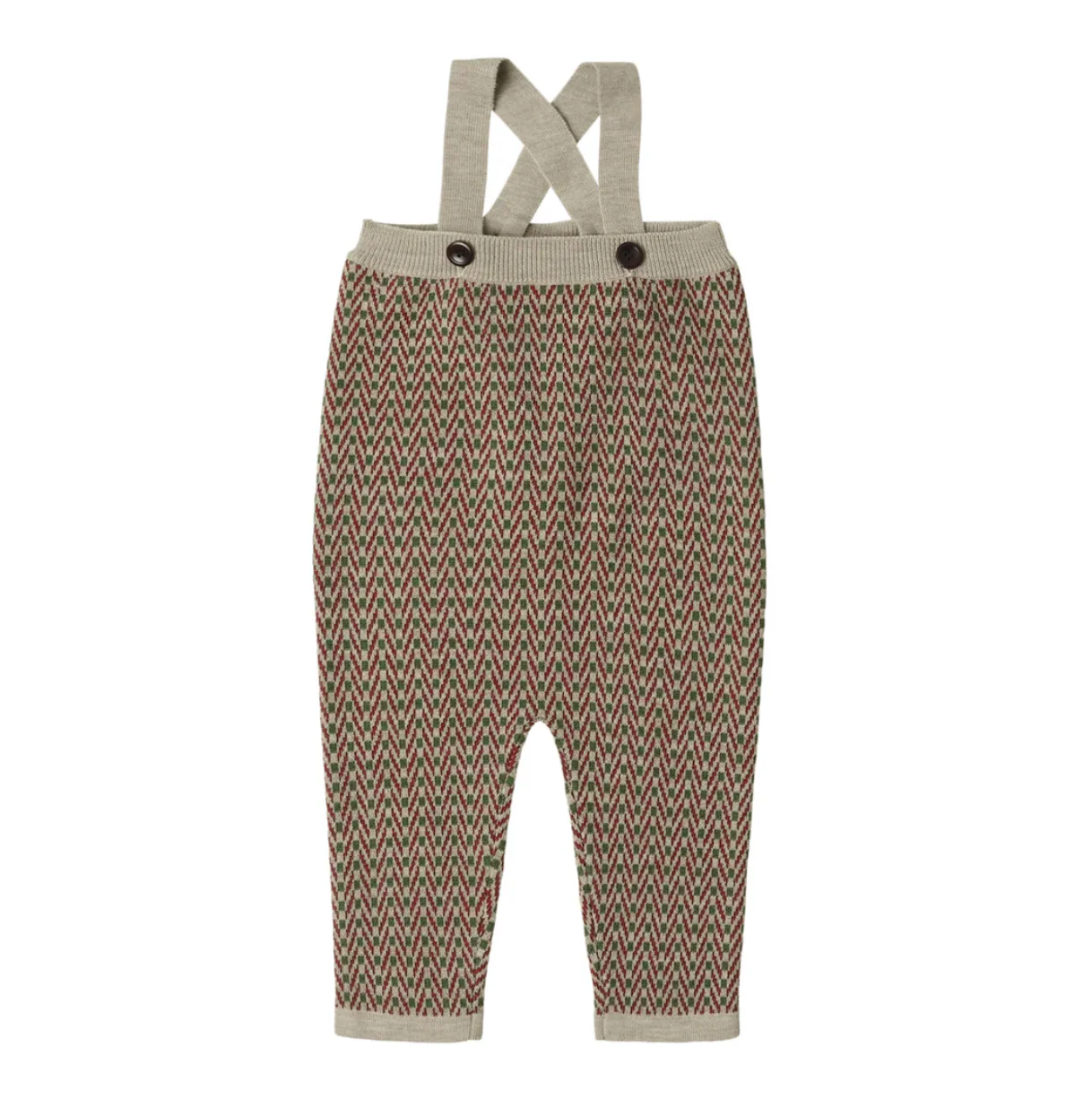 Fub Baby Oat Melange Baby Herringbone Overall (6525 AW)