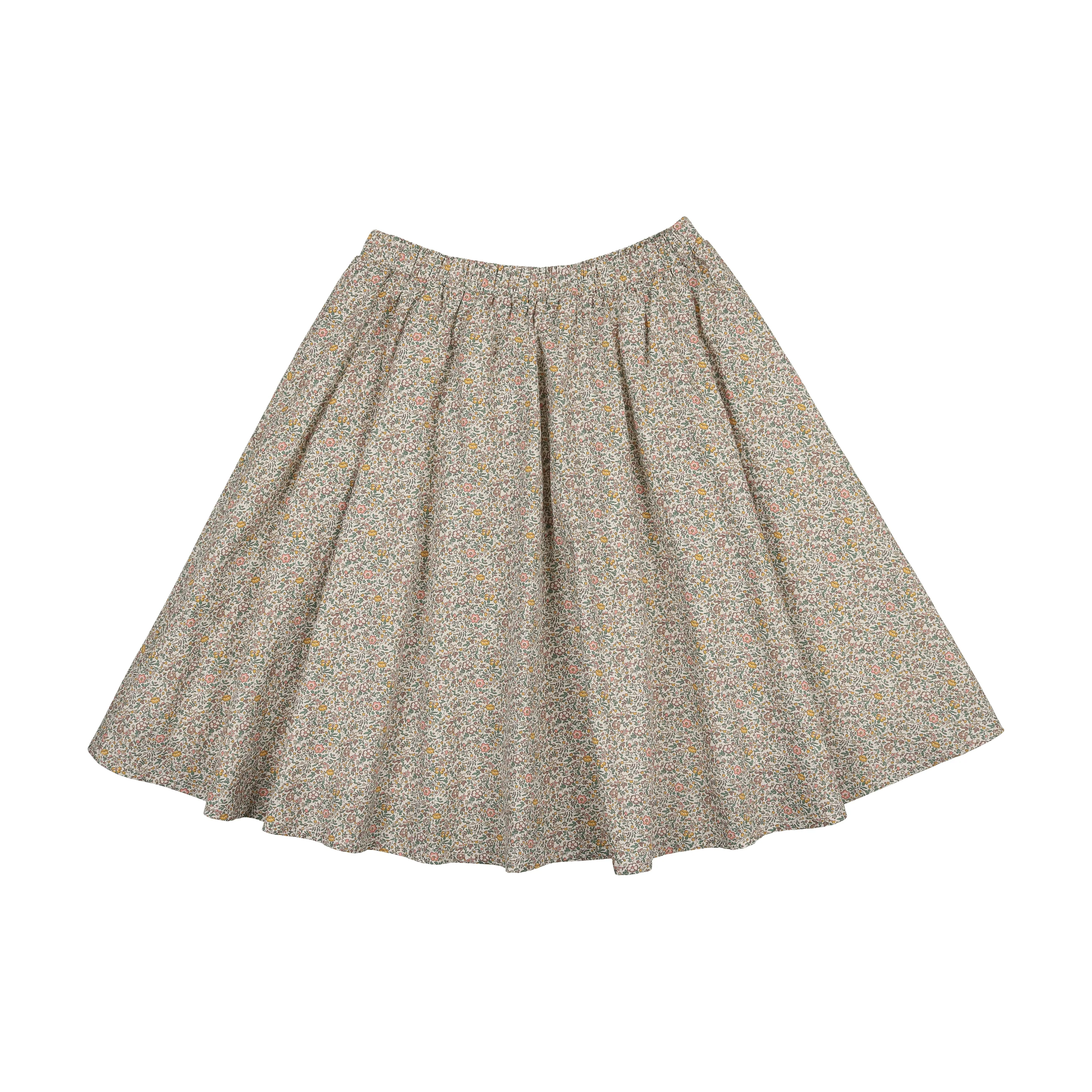 Kin + Kin floral print Girls gathered skirt (K243)