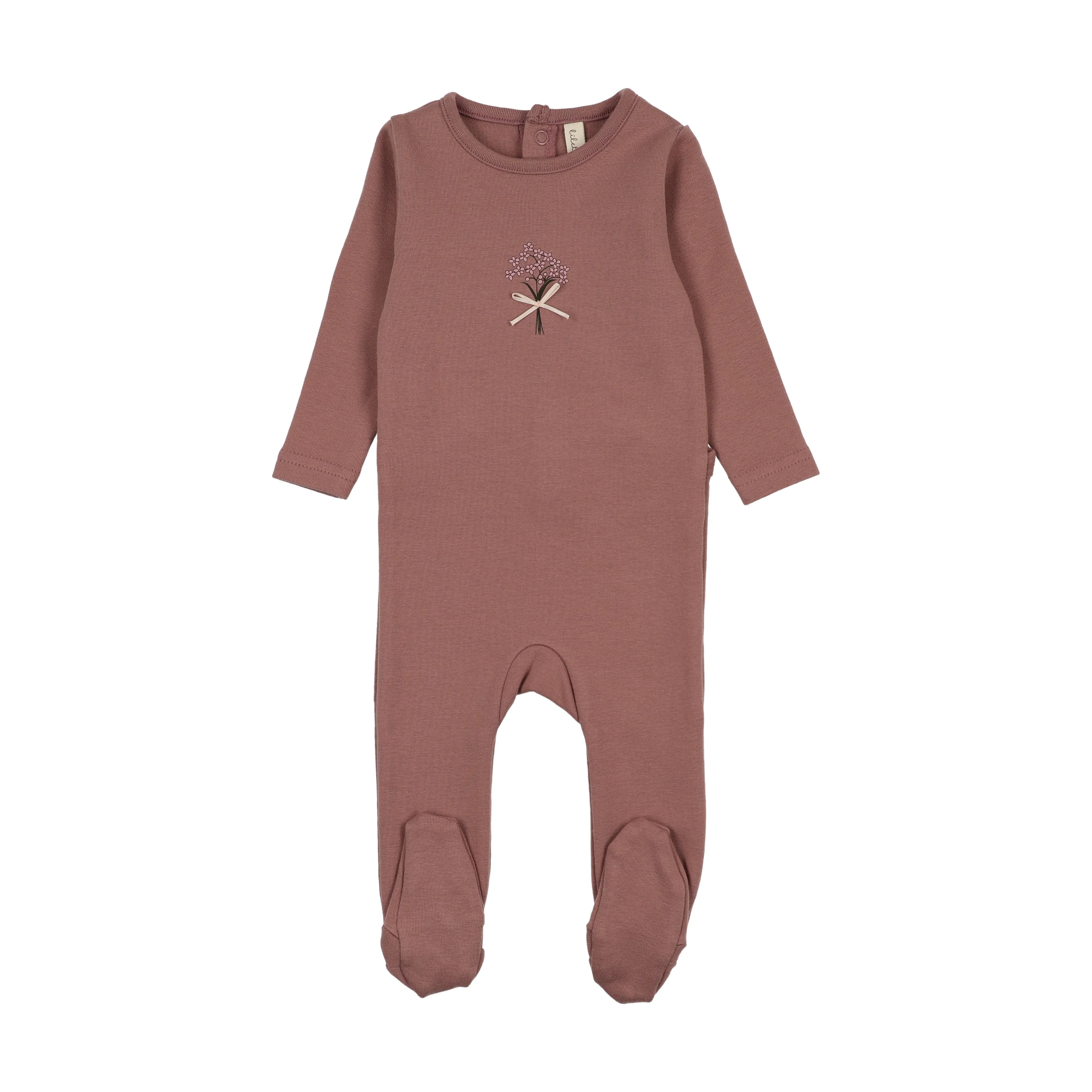 Lilette Bouquet Graphic Footie - Mauve