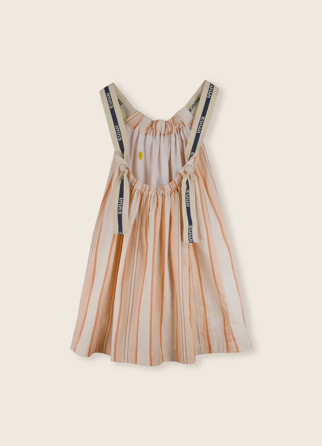 LMN3 Cream W. Stripes Dress No.59 - Image 2