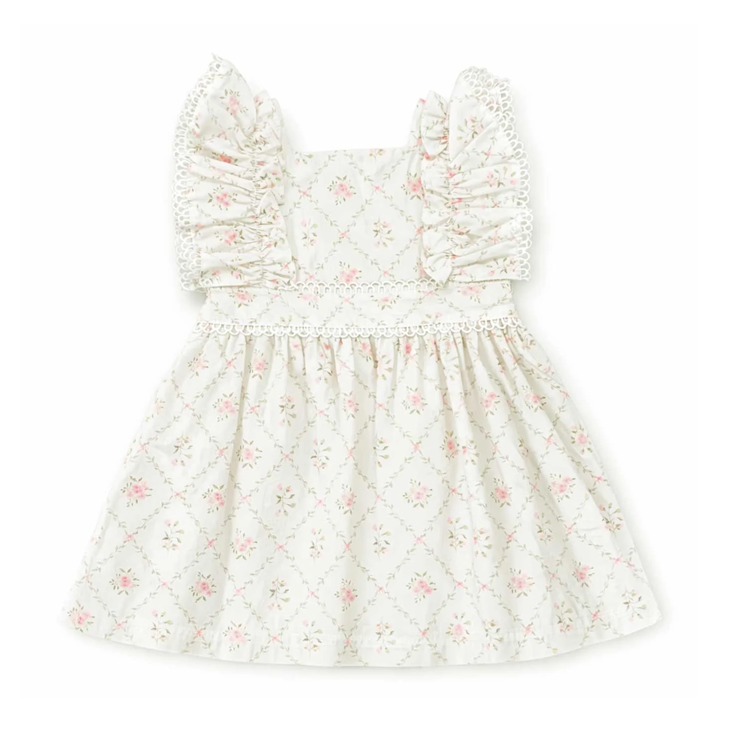 Noma Light Sage Floral Trellis Jumper (NDR411) - NEEDS BARCODES