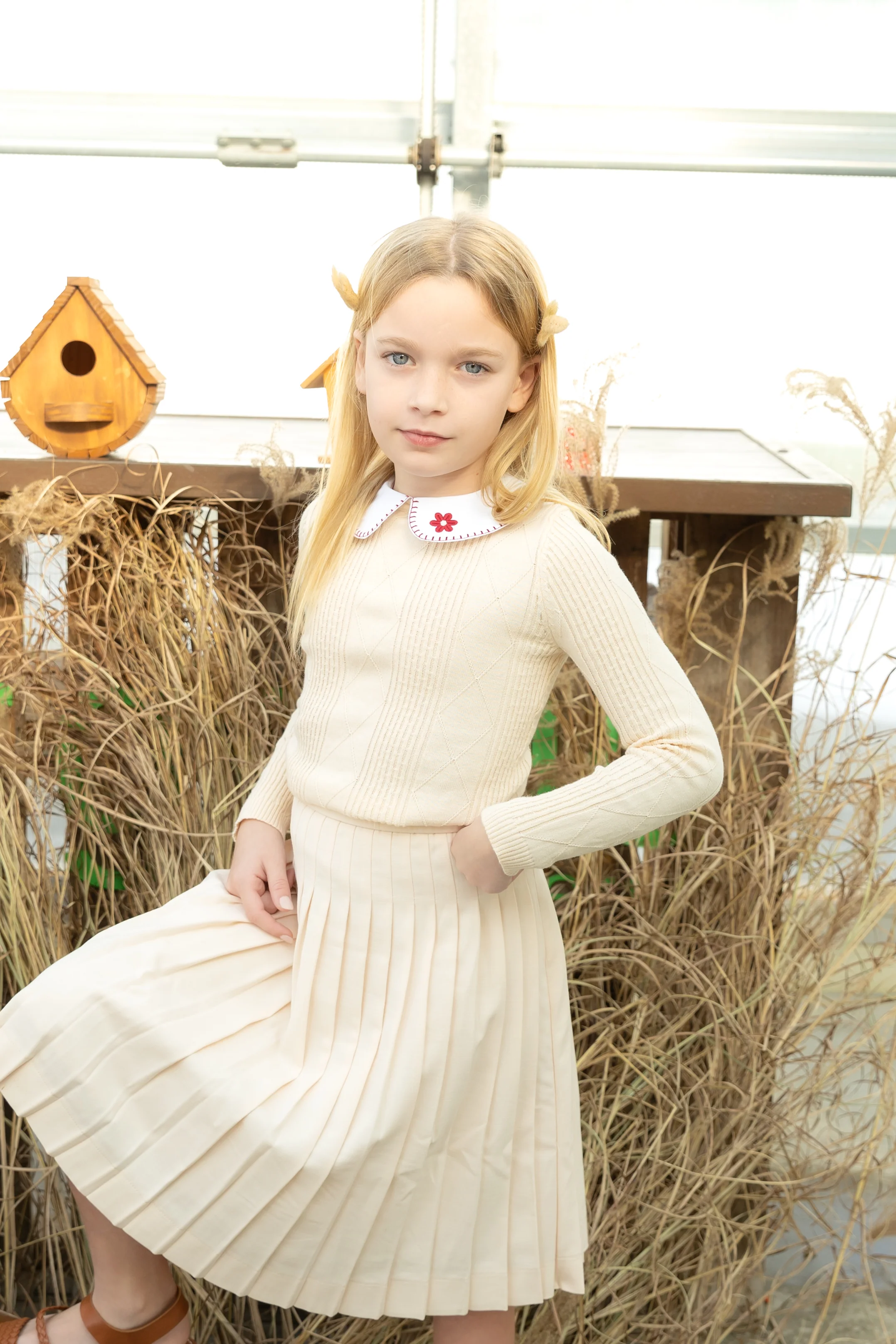 Nounelle Peach Knit Sweater - Image 3