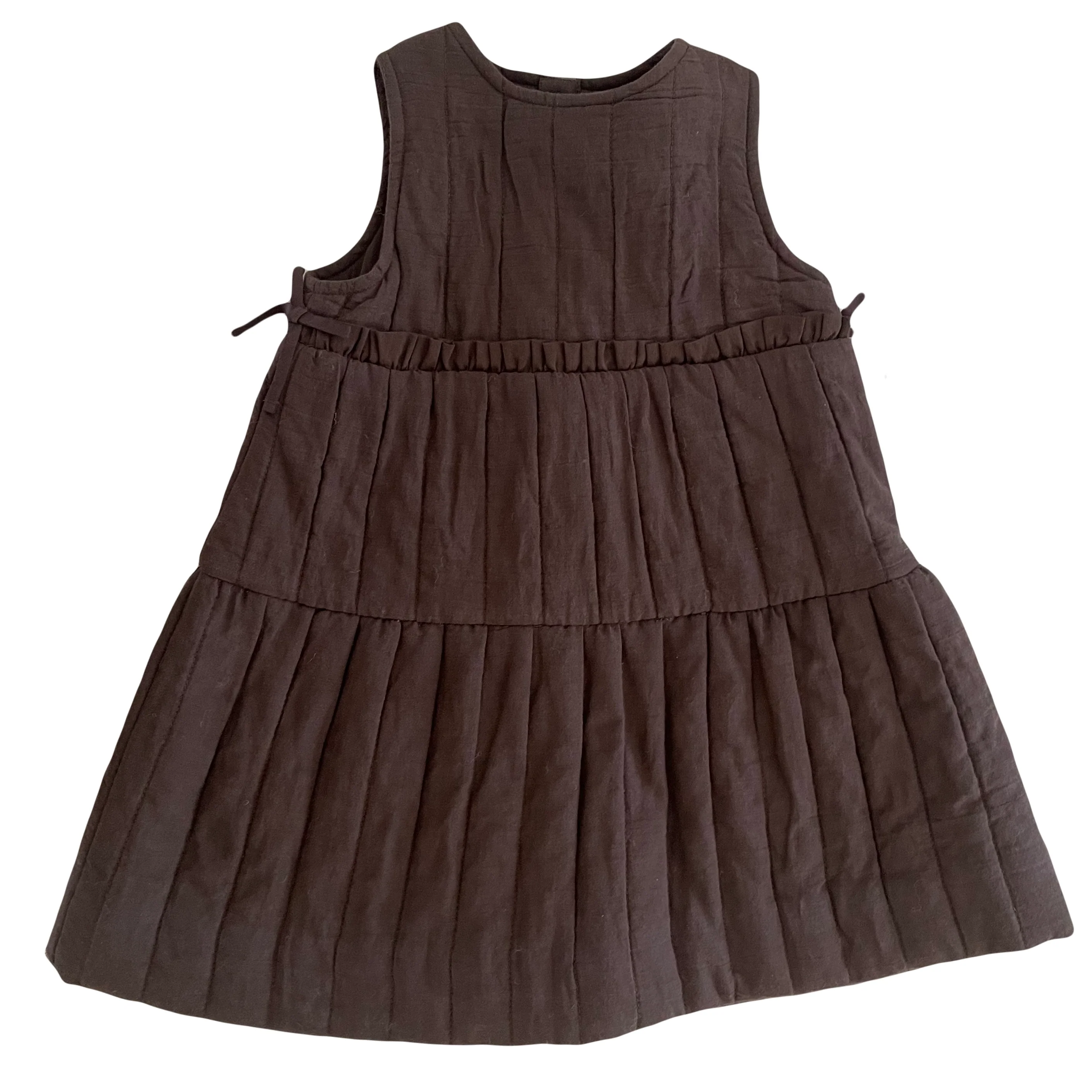 Orange Dimanche Brown Quilted Jumper