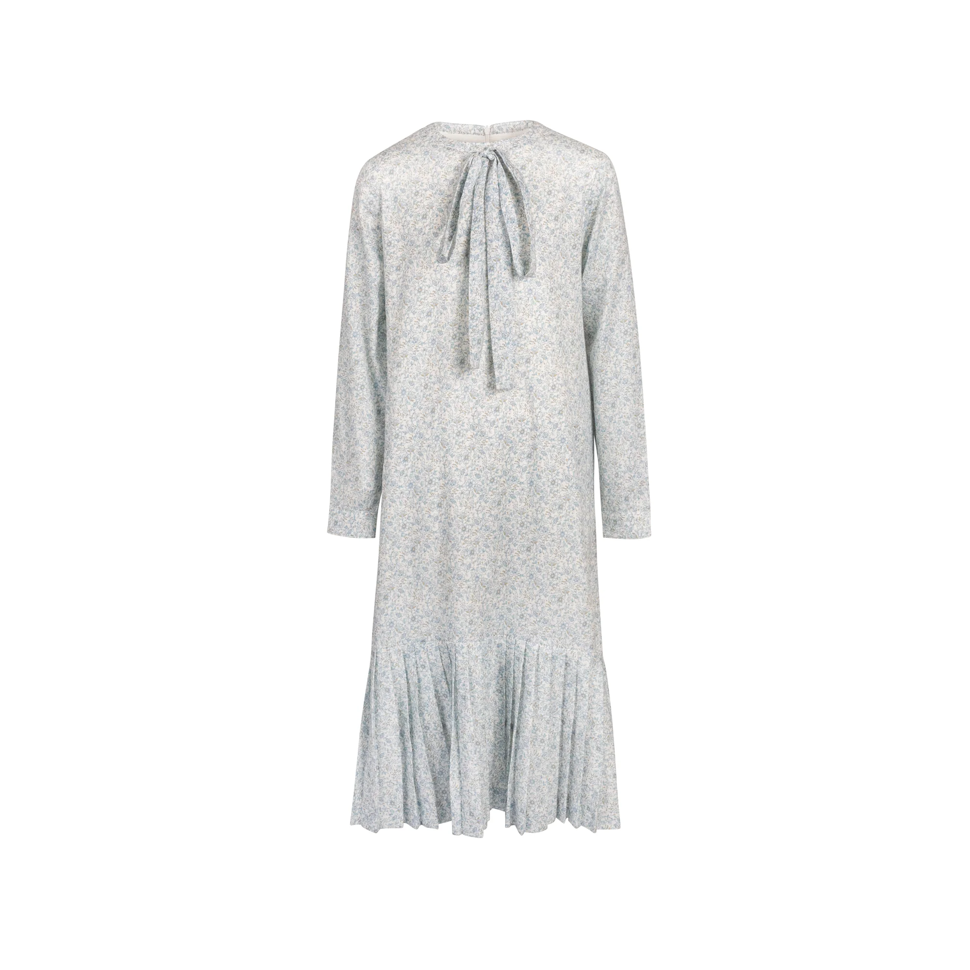 Poet Evelyn Blue Print Dress 18
