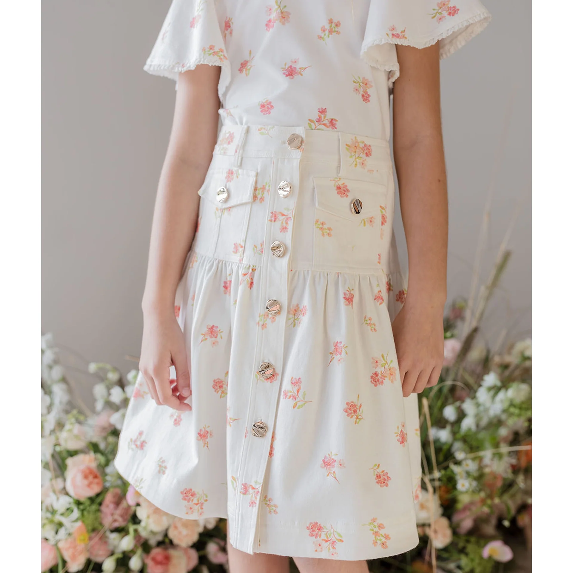 Steph Petite Rose T-shirt LONG SLEEVE - Image 3